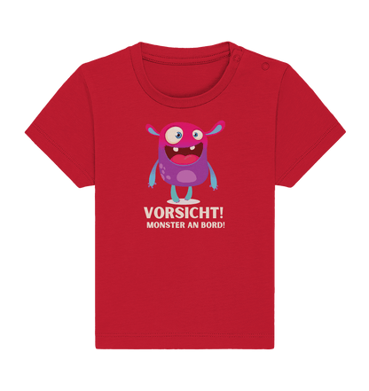 Vorsicht Monster an Board! - Baby Organic Shirt