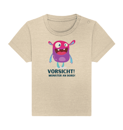 Vorsicht Monster an Board! - Baby Organic Shirt