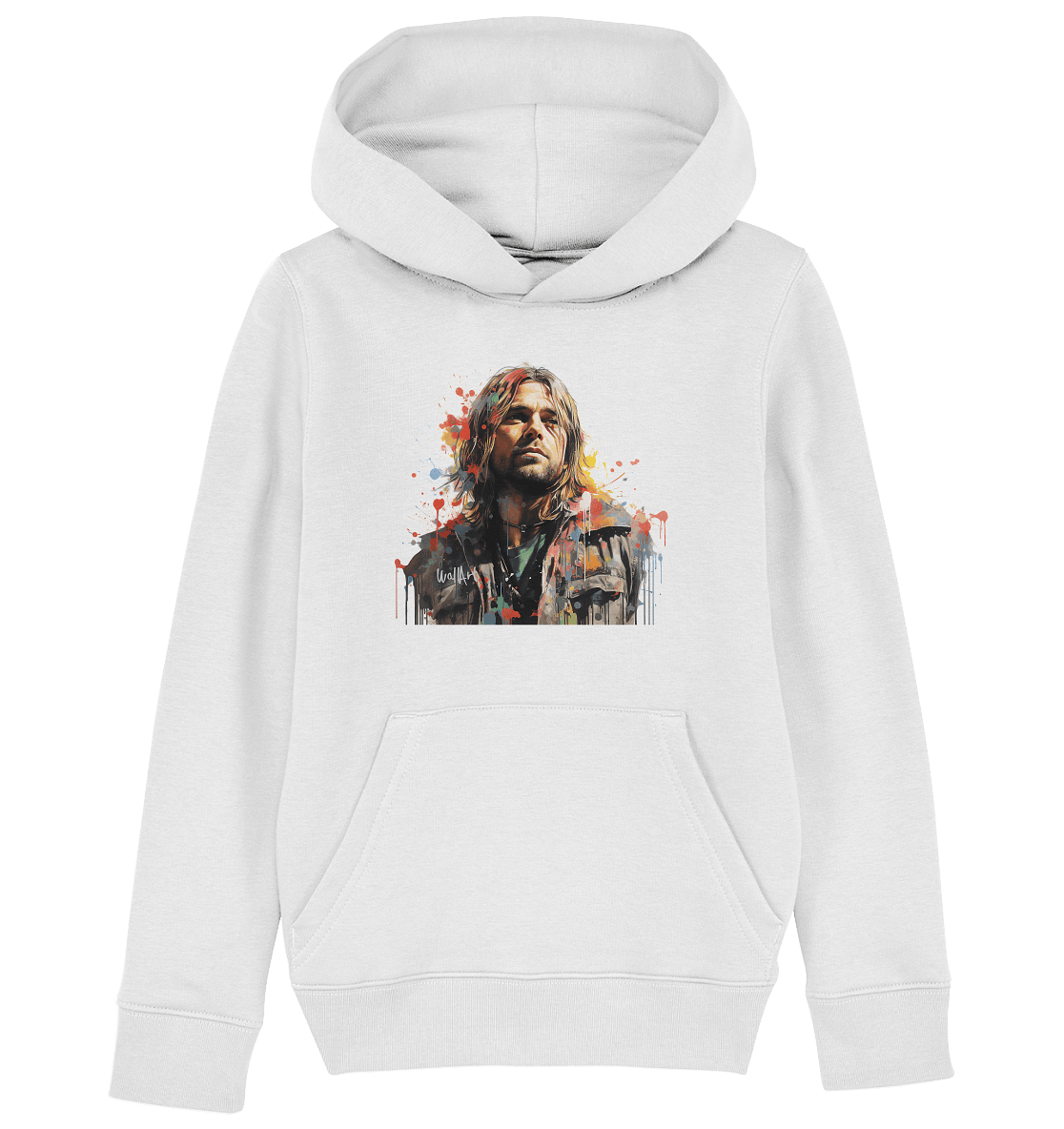 WallArt - Kurt Cobain - Kids Organic Hoodie - Snapshirts