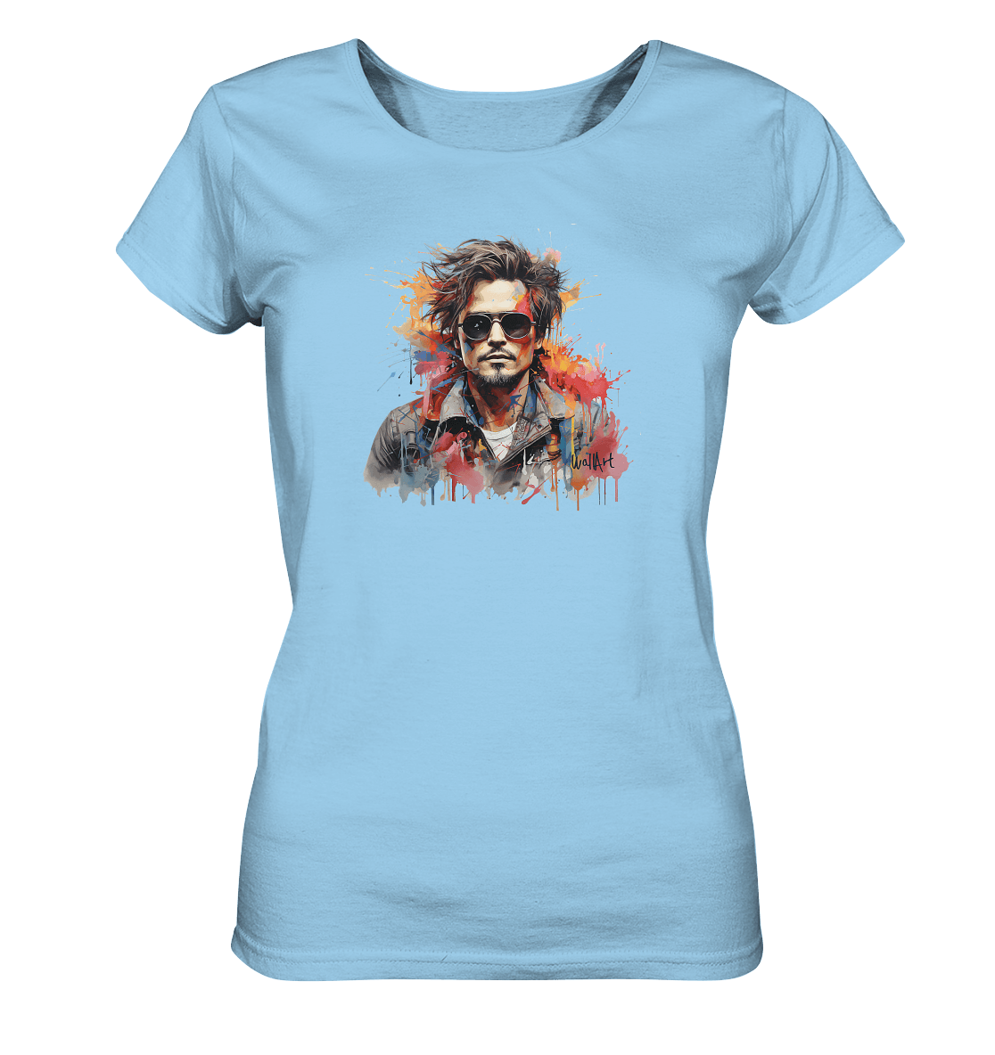 WallArt - Johnny Depp - Ladies Organic Shirt - Snapshirts