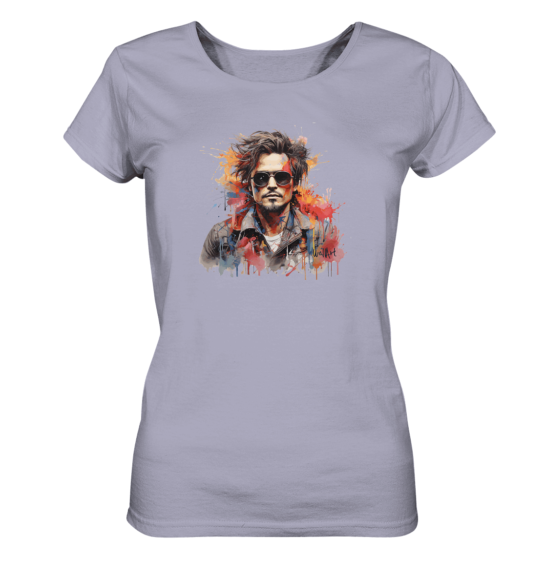 WallArt - Johnny Depp - Ladies Organic Shirt