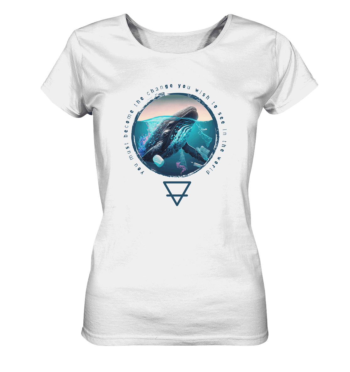 Nature - You must become the change you wish to see in the world  - Ladies Organic Shirt