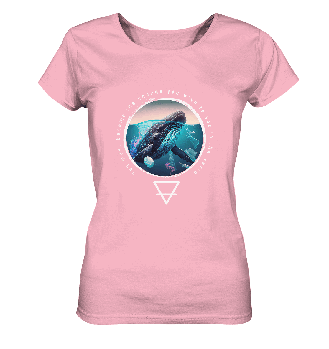 Nature - You must become the change you wish to see in the world  - Ladies Organic Shirt
