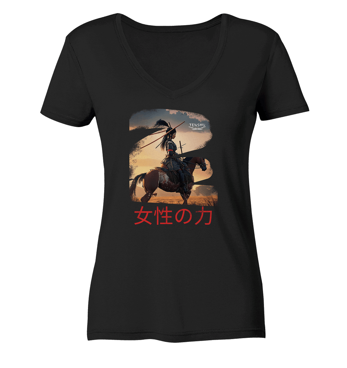 Tenshu / Die Macht der Frauen - Ladies Organic V-Neck Shirt