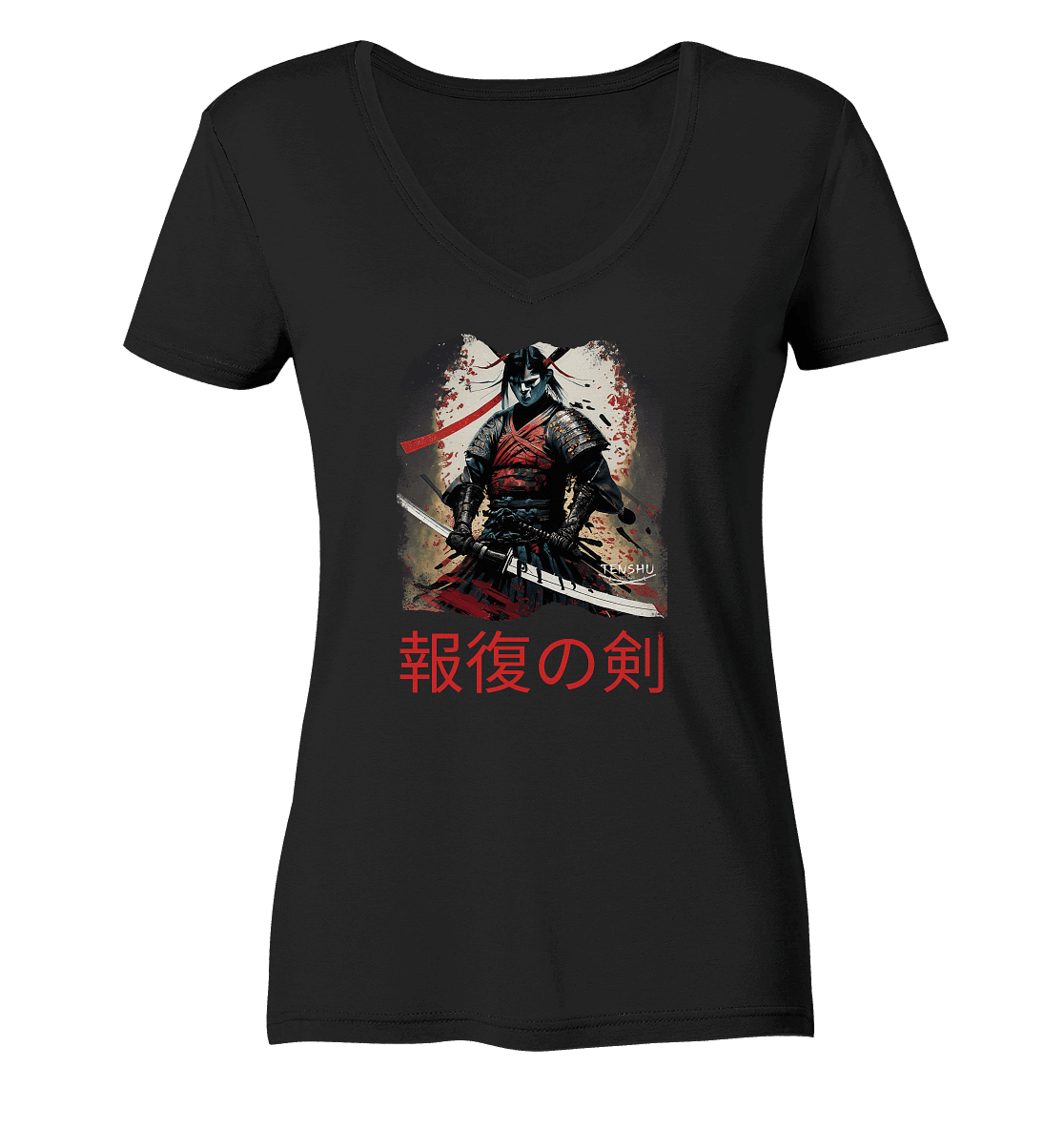 Tenshu / Das Schwert der Vergeltung - Ladies Organic V-Neck Shirt