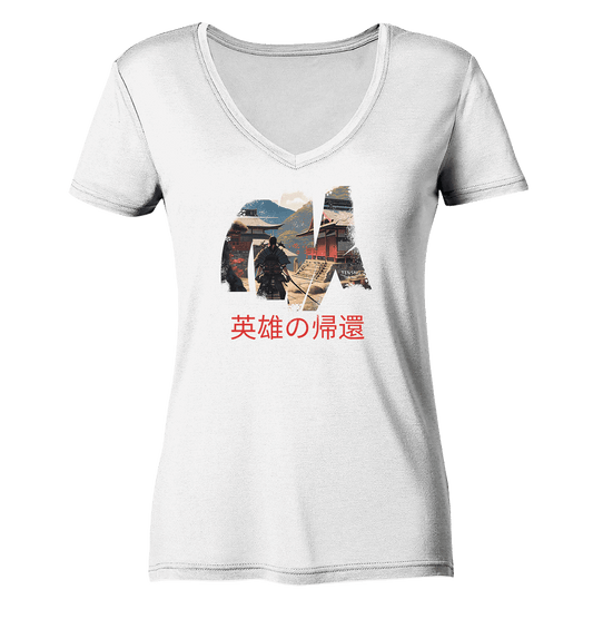 Tenshu / Die Rückkehr der Helden - Ladies Organic V-Neck Shirt