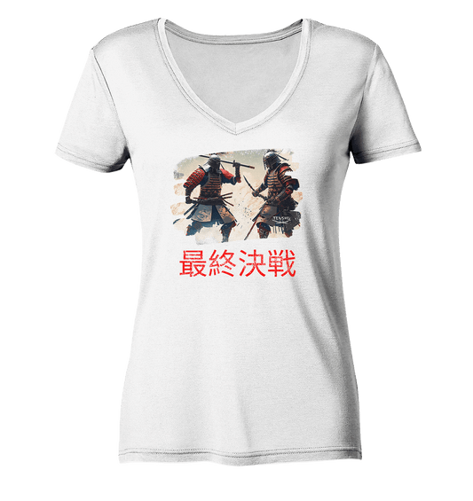 Tenshu / Endkampf - Ladies Organic V-Neck Shirt