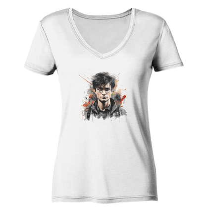 WallArt - Harry Potter - Ladies Organic V-Neck Shirt