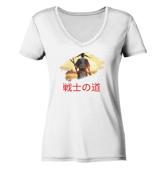 Tenshu / Der Weg des Kriegers - Ladies Organic V-Neck Shirt