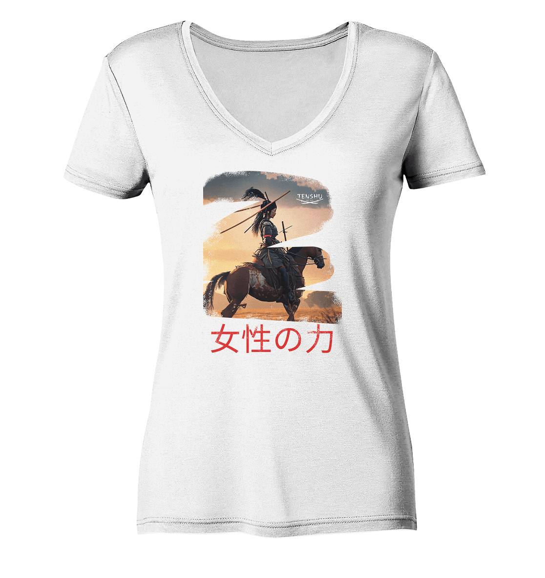 Tenshu / Die Macht der Frauen - Ladies Organic V-Neck Shirt