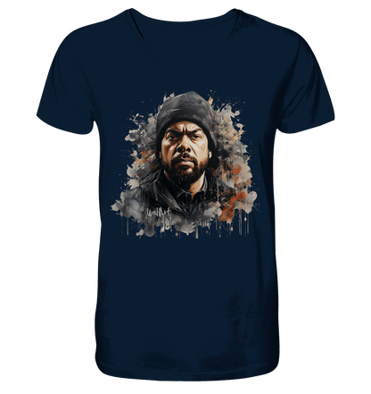 WallArt - Ice Cube - Mens Organic V-Neck Shirt