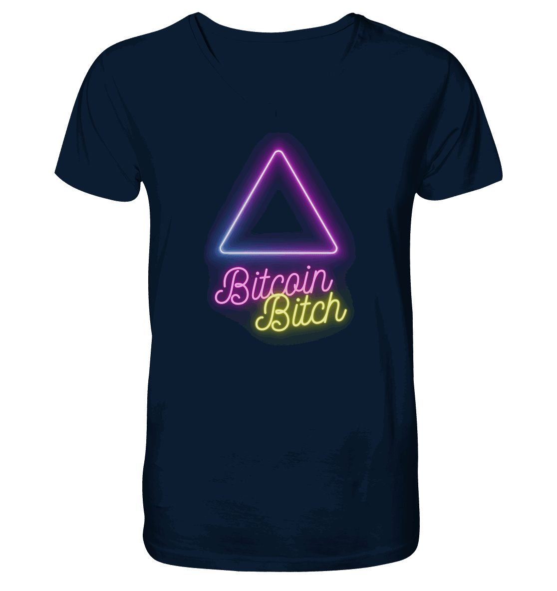 Bitcoin Bitch - Mens Organic V-Neck Shirt