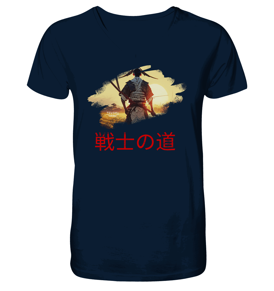 Tenshu / Der Weg des Kriegers - Mens Organic V-Neck Shirt