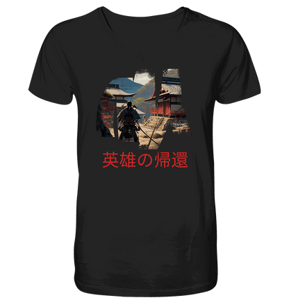Tenshu / Die Rückkehr der Helden - Mens Organic V-Neck Shirt
