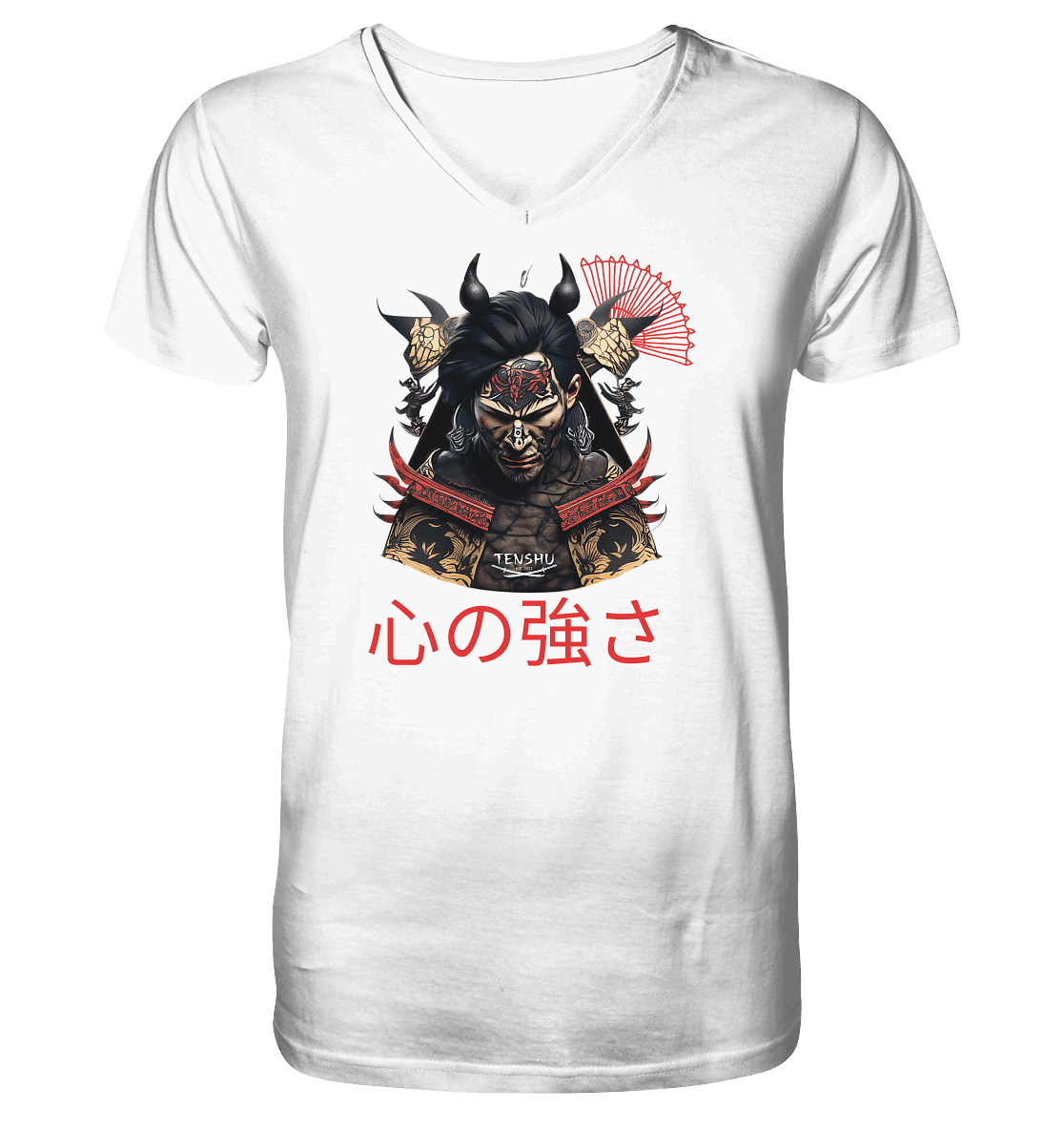 Tenshu / Stärke des Geistes - Mens Organic V-Neck Shirt