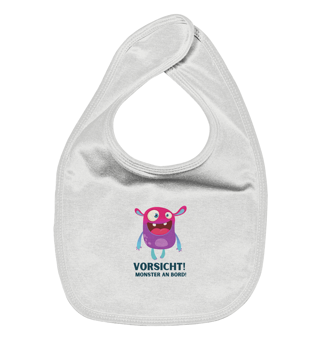Vorsicht Monster an Board! - Organic Baby-Lätzchen - Snapshirts