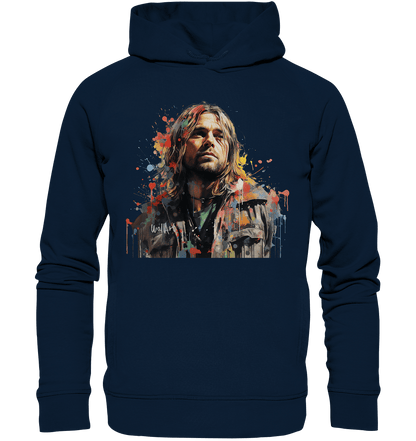 WallArt - Kurt Cobain - Organic Fashion Hoodie - Snapshirts