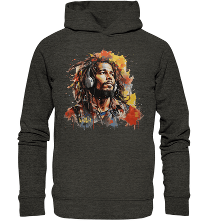 WallArt - Bob Marley - Organic Fashion Hoodie