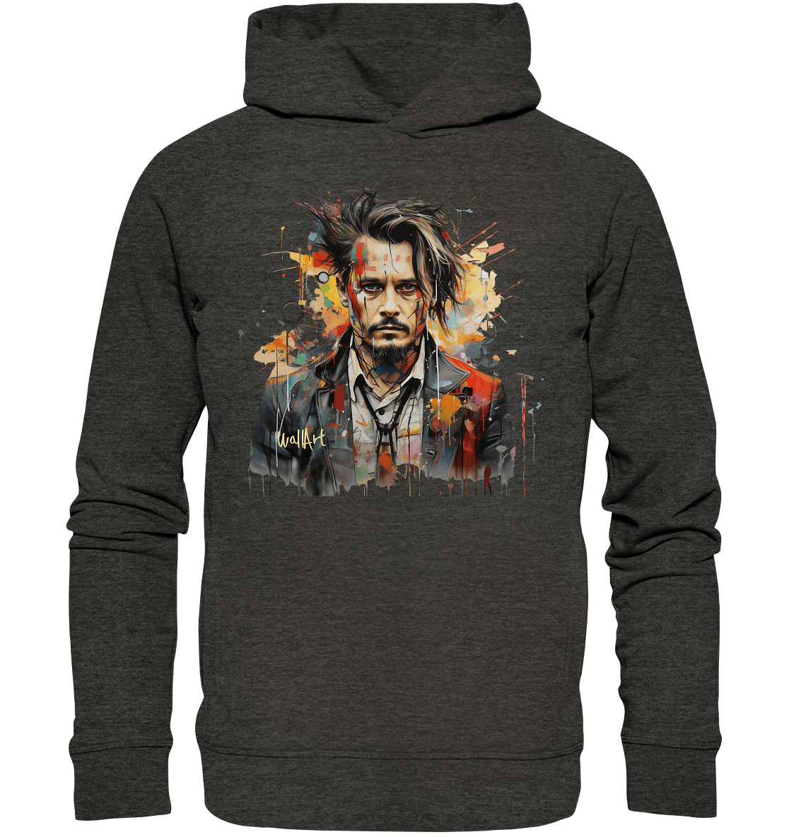 WallArt - Johnny Depp - Organic Fashion Hoodie - Snapshirts