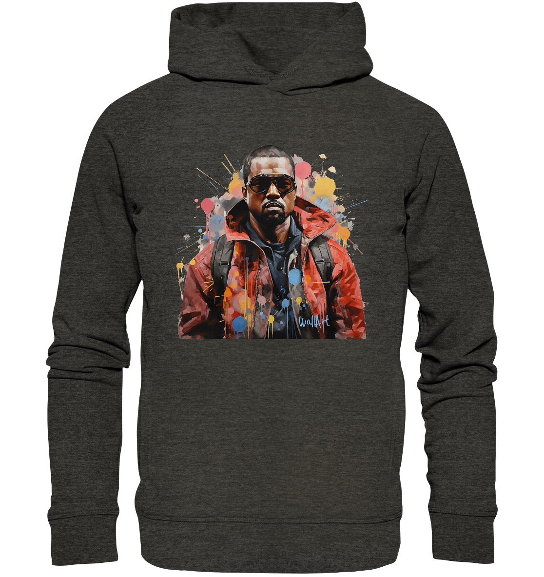 WallArt - Kanye_West - Organic Fashion Hoodie - Snapshirts