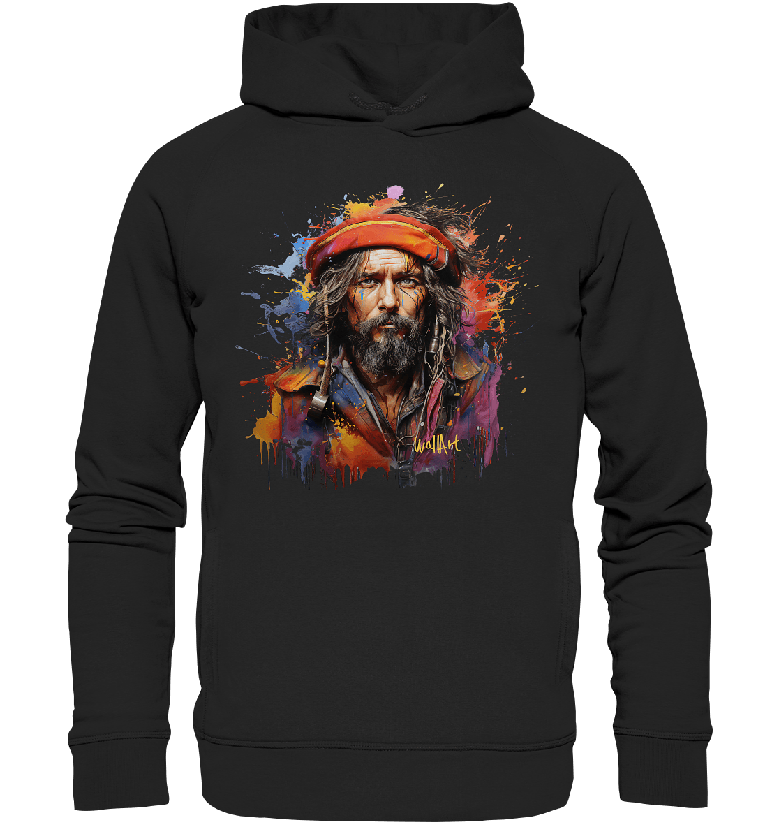 WallArt - Pelé - Pirate of my shirt - Organic Fashion Hoodie - Snapshirts