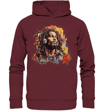 WallArt - Bob Marley - Organic Fashion Hoodie