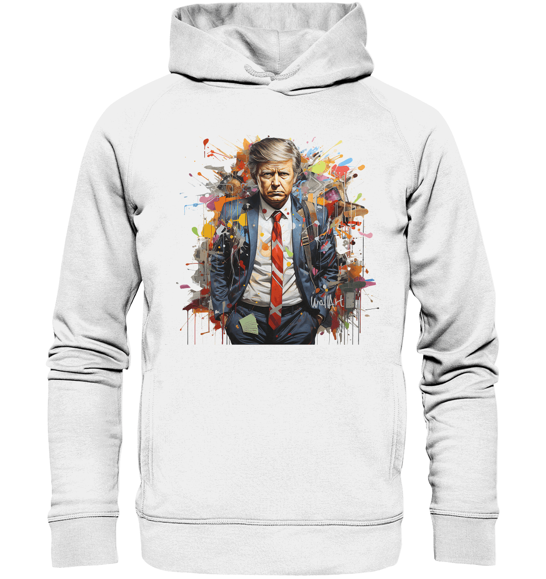 WallArt - Donald Trump - Organic Fashion Hoodie