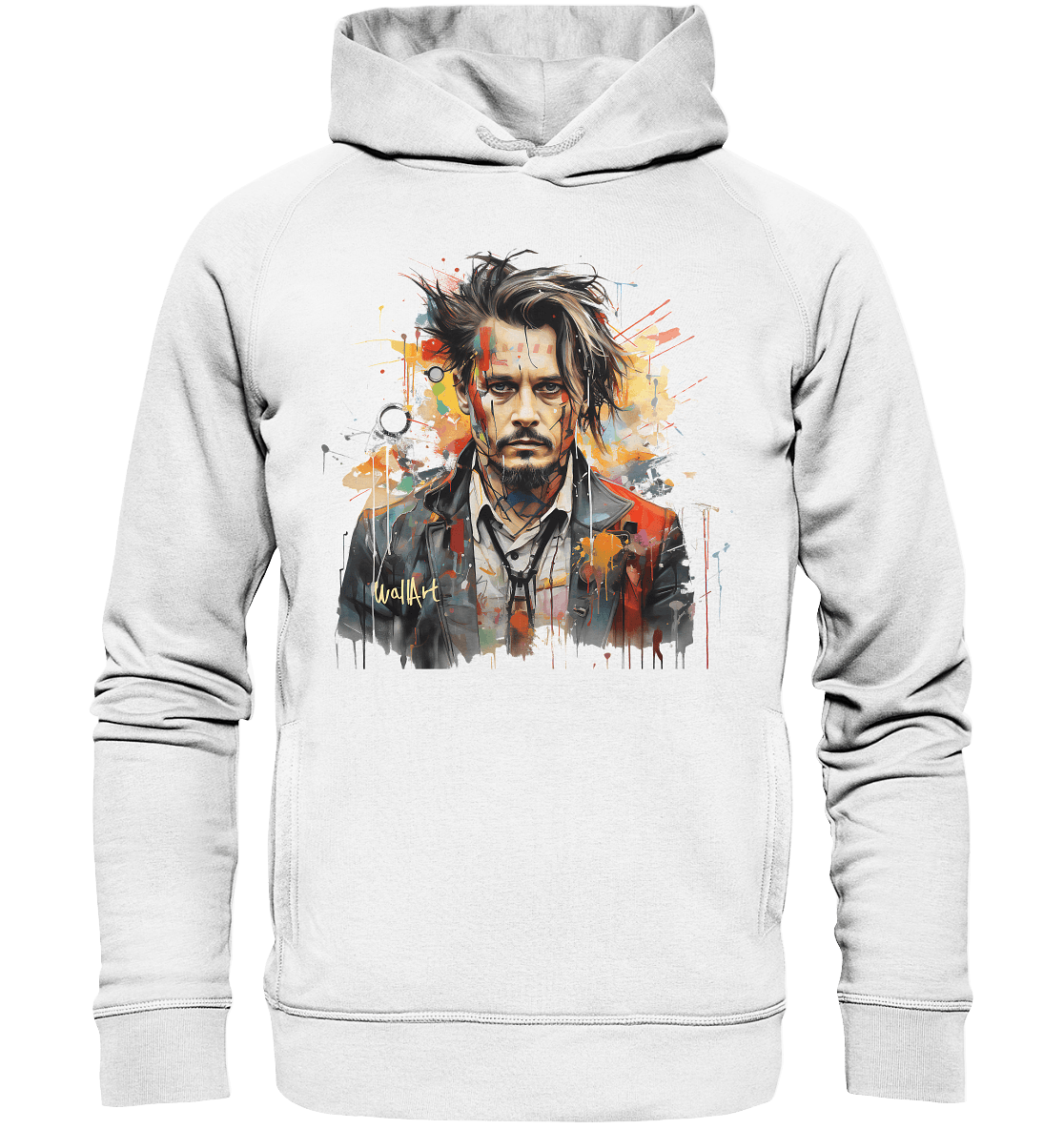 WallArt - Johnny Depp - Organic Fashion Hoodie - Snapshirts