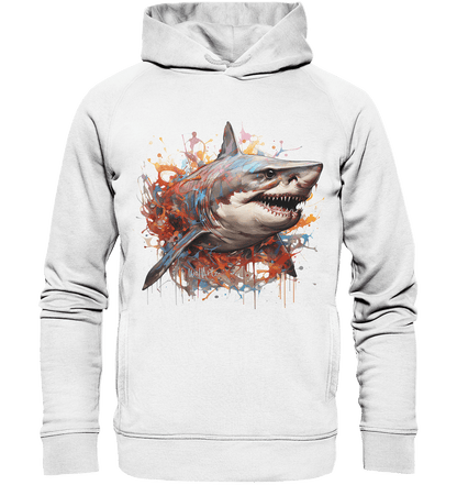 WallArt - shark in a tank - Organic Fashion Hoodie - Snapshirts