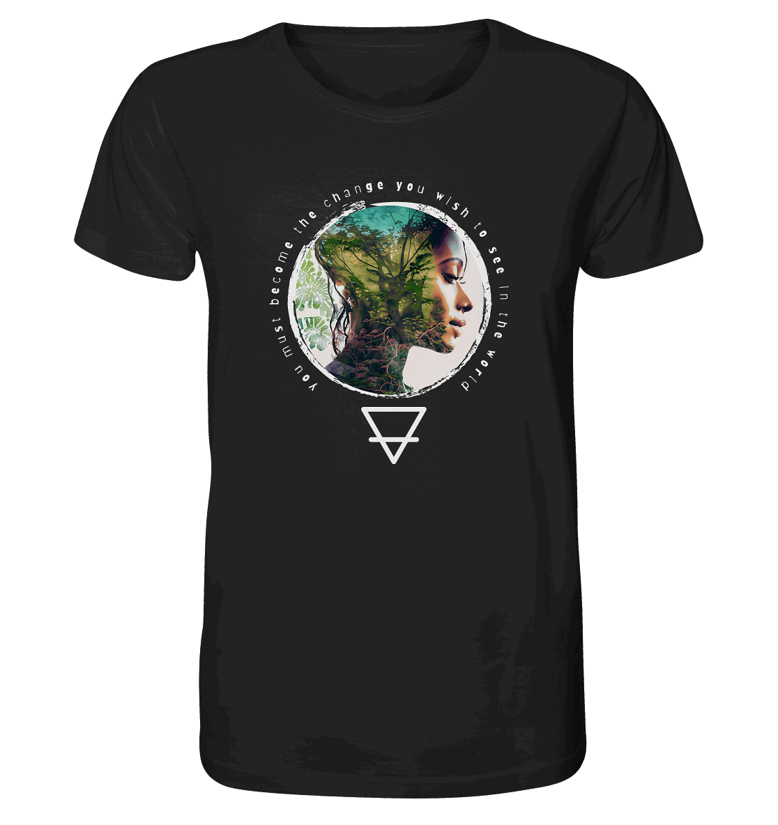 Nature - You must become the change you wish to see in the world - Organic Shirt