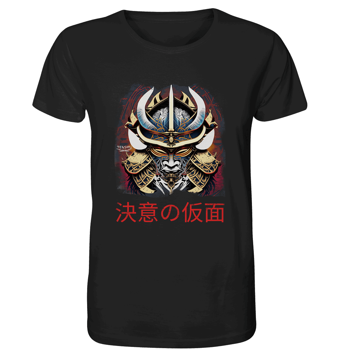 Tenshu / Maske der Entschlossenheit - Organic Shirt